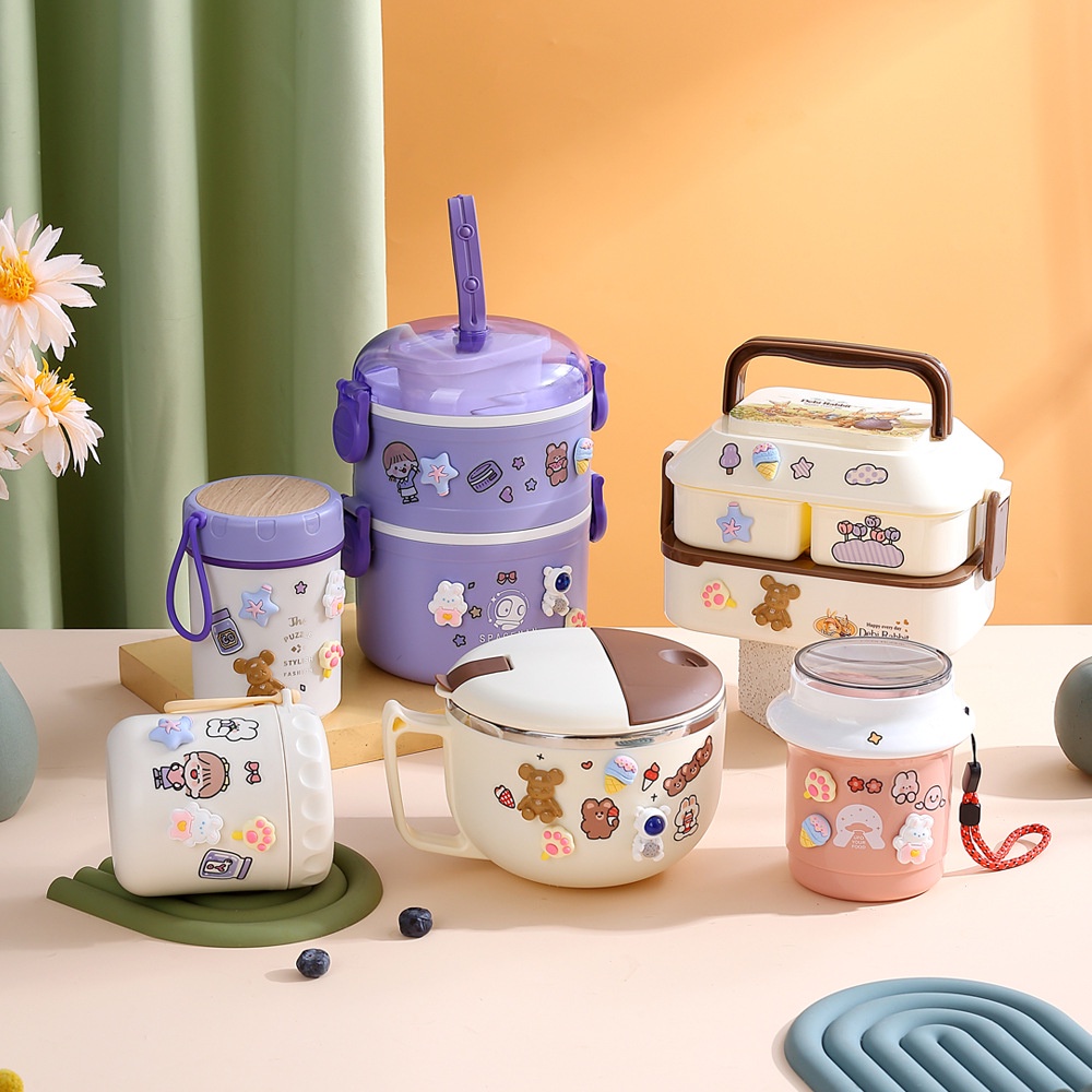 Hộp cơm Nhiều Tầng Bằng Thép Không Gỉ 304