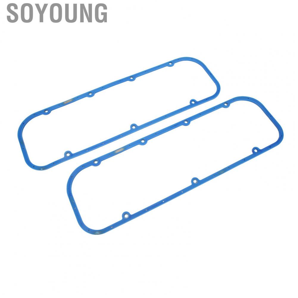Soyoung Engine Gasket  Easy To Install Reusable Rubber Wearproof Valve Cover for BBC Big Block 396 427 454 502