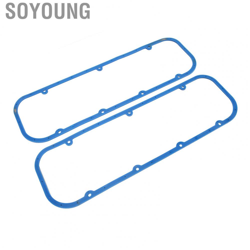 Soyoung Engine Gasket  Easy To Install Reusable Rubber Wearproof Valve Cover for BBC Big Block 396 427 454 502