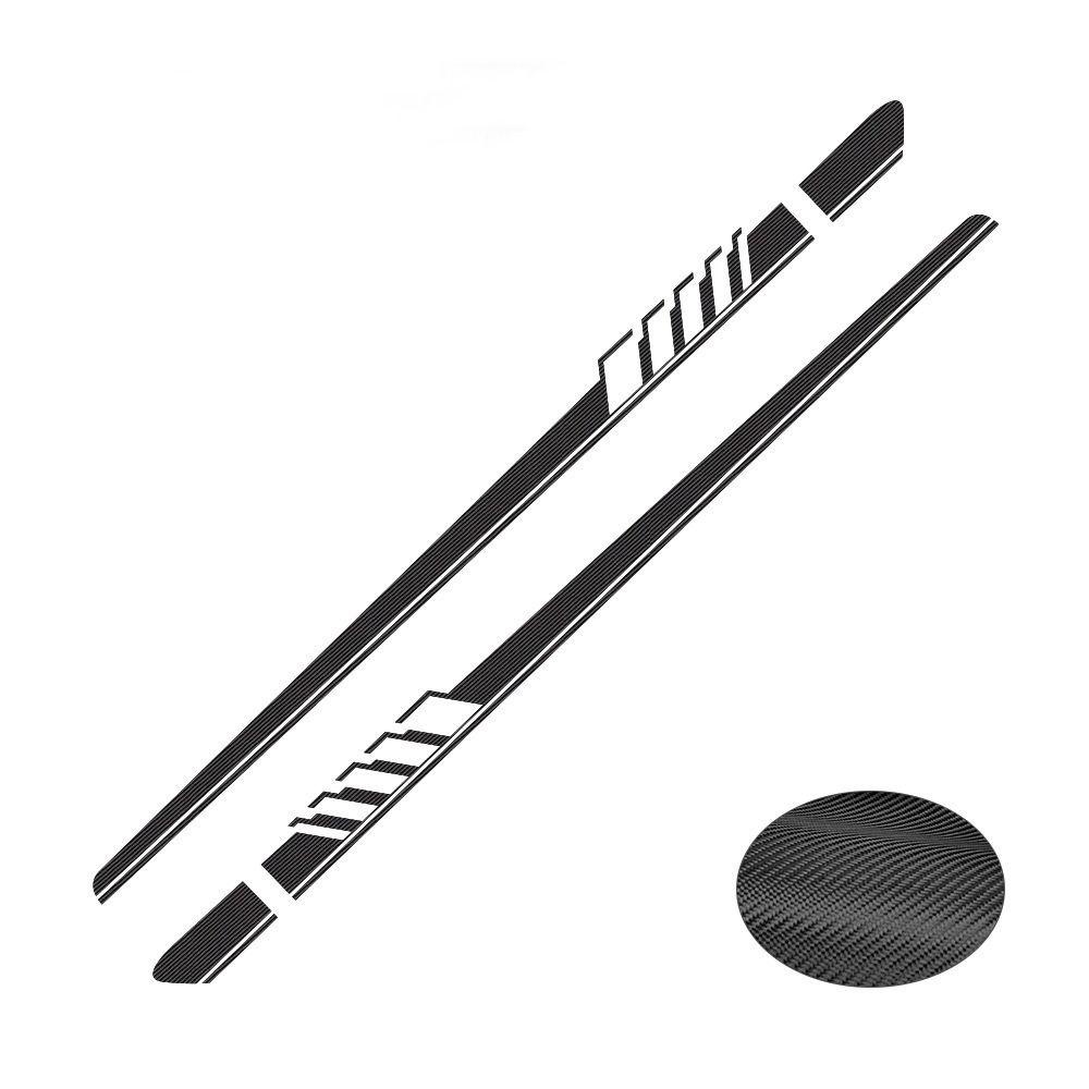 Đề Can Vinyl Dán Trang Trí Xe Hơi Đua Tự Dính Họa Tiết Kẻ Sọc Thú Vị