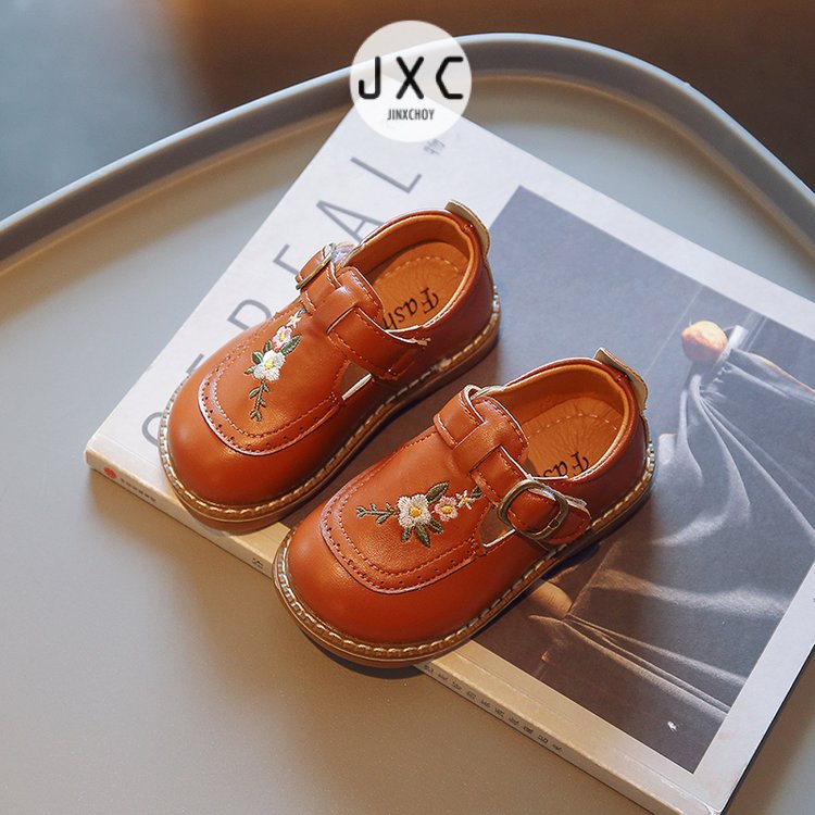 JINxCHOY Giày Mũi Tròn Quai Dán Thoải Mái Thời Trang Dành Cho Trẻ Em