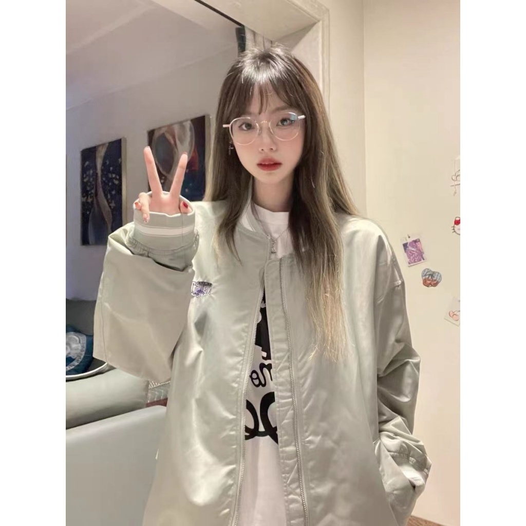 Áo Khoác Bóng Chày Phong Cách Hip Hop Âu Mỹ Cổ Điển Thời Trang Xuân Thu Cho Nam Và Nữ