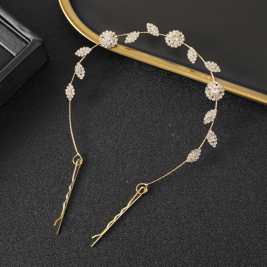 Băng Đô Cài Tóc Hình Hoa Đính Kim Cương Giả Kiểu Hàn Quốc Cho Nữ