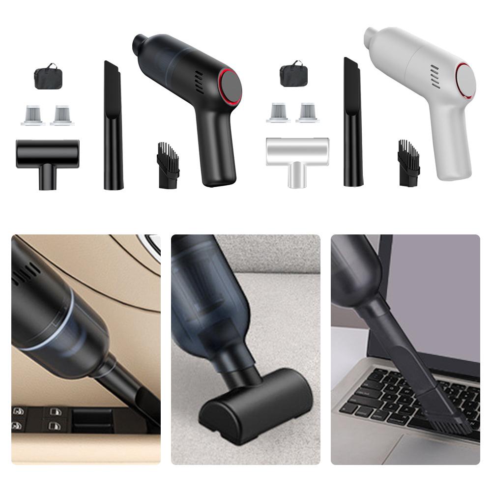 Máy Hút Bụi Mini D2D9 Không Dây Cầm Tay 8000Pa Cho Xe Hơi / Nhà Cửa