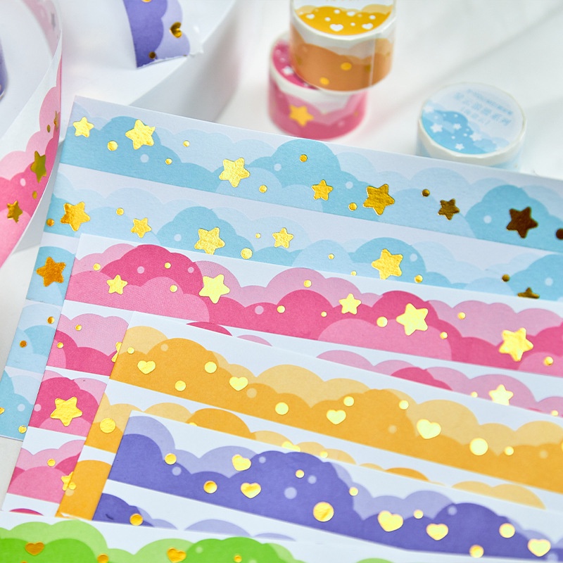 Cuộn Băng Keo Washi Họa Tiết Dễ Thương Trang Trí Sổ Tay