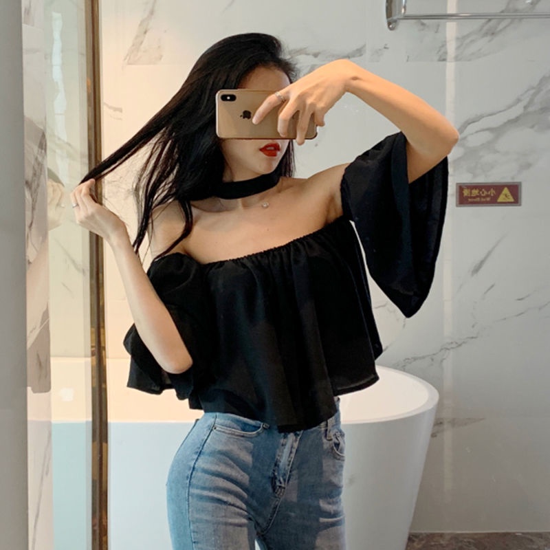 Áo Kiểu Trễ Vai Thiết Kế Quyến Rũ Cho Nữ