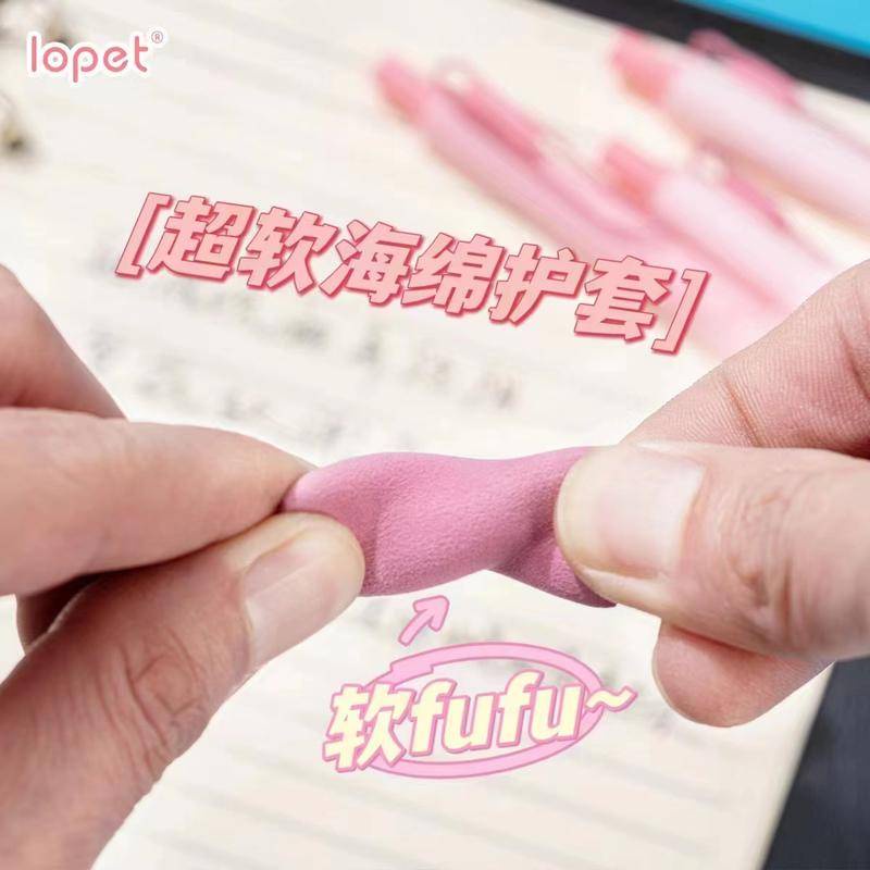 SANRIO 1 Bút Bi Mực Đen Ngòi 0.5mm Vỏ Silicon Mềm