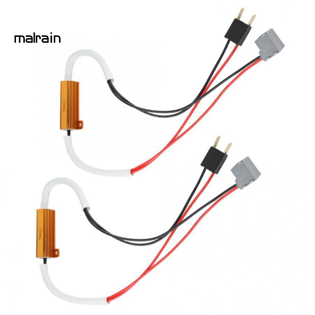 Set 2 Bộ Giải Mã Đèn Pha LED Chống Sương Mù Chuyên Dụng Cho Xe Hơi H7