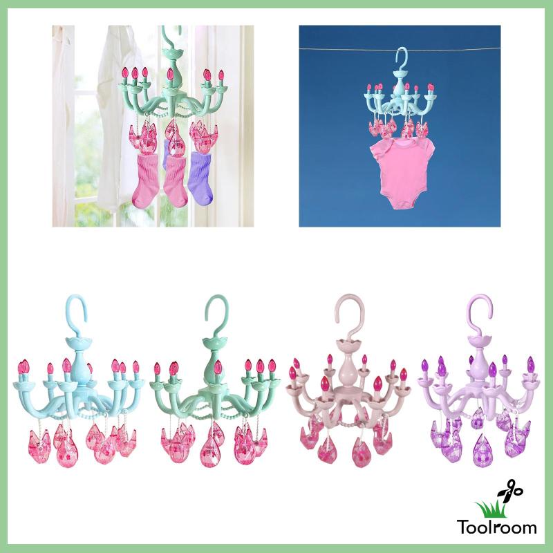 Móc Phơi Quần Áo Kèm Kẹp Phơi Khô Tiện Dụng