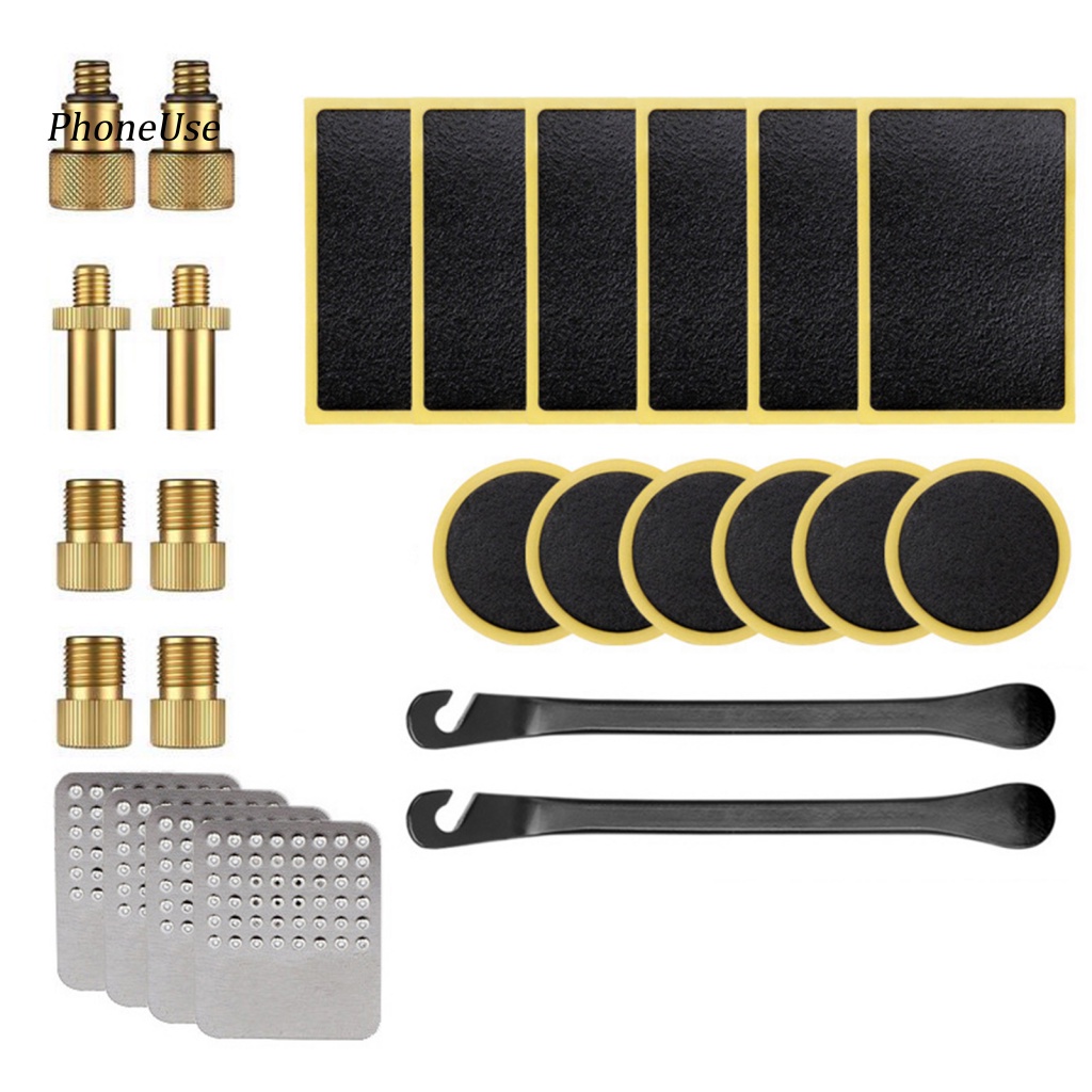 1 Bộ Dụng Cụ Vá Lốp Xe Đạp Tự Dính Siêu Nhẹ Đa Năng