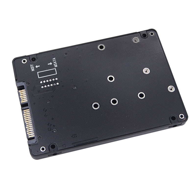 Thẻ Chuyển Đổi M.2 NGFF M.2 NGFF MSATA SSD Sang SATA 3.0 2 Trong 1 MSATA SSD Sang SATA 3.0 Kèm Vỏ + Cáp USB3.0