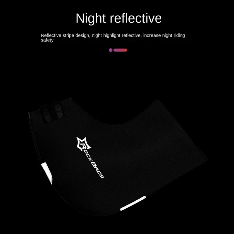 Rockbros Set 2 Bọc Tay Lái Xe Đạp Màu Đen Phản Quang Giữ Ấm