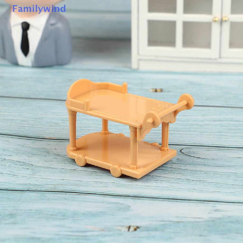 1 Mô Hình Xe Đẩy Nhà Bếp Tỉ Lệ 1: 12 Trang Trí Nhà Búp Bê