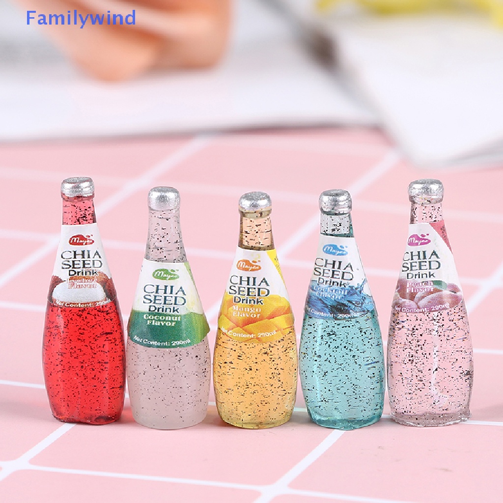 Set 5 Ly Nước mini Tỉ Lệ 1 / 12 Cho Nhà Búp Bê