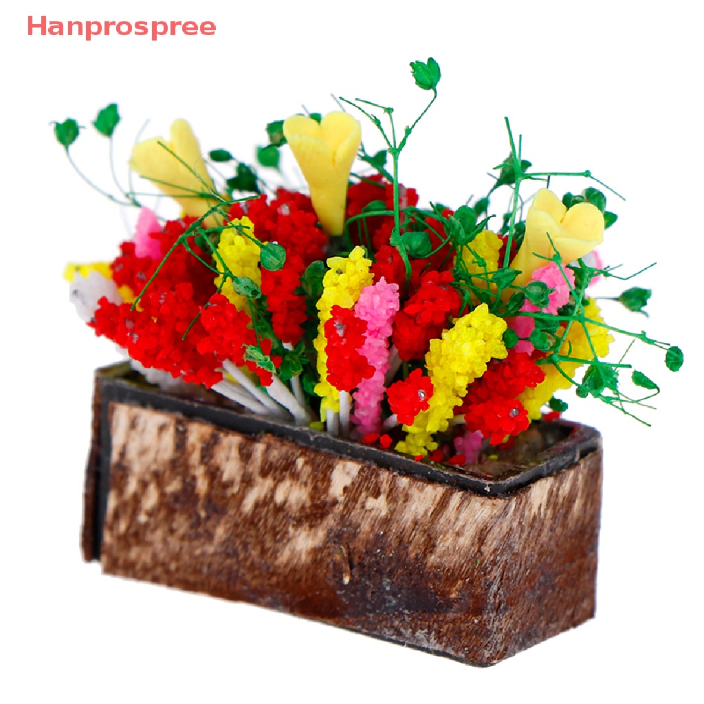 Mô Hình Chậu Hoa Mini Nhiều Màu Sắc Trang Trí Nhà Búp Bê Tỉ Lệ 1 / 12