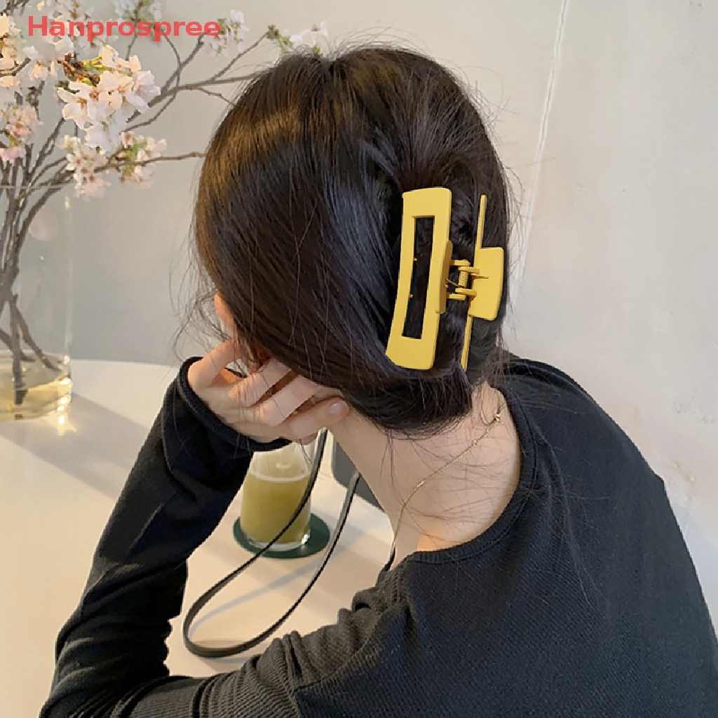 Kẹp Tóc Càng Cua Bằng Nhựa Nhiều Màu Sắc Cỡ Lớn Thời Trang Cho Nữ