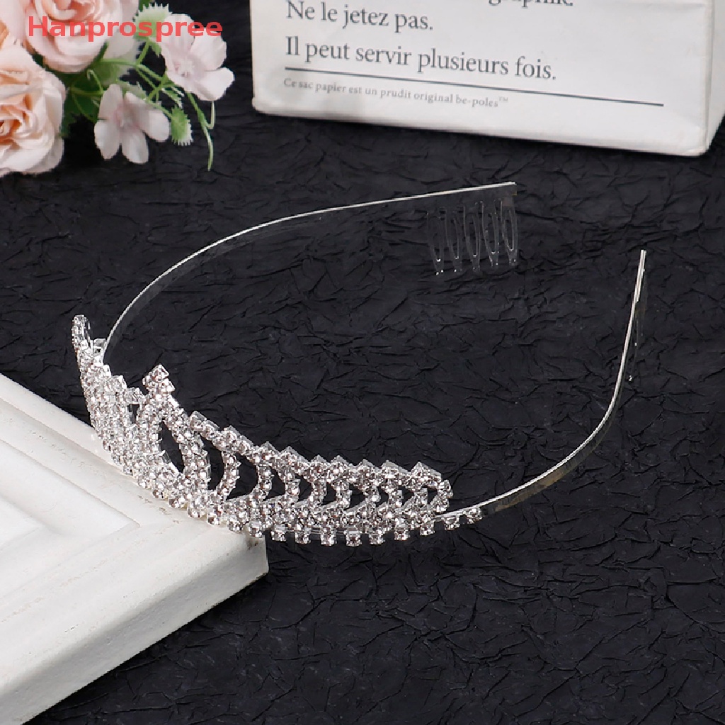 Cài Tóc Hình Vương Miện Đính Đá Pha Lê Thời Trang Dành Cho Trẻ Em