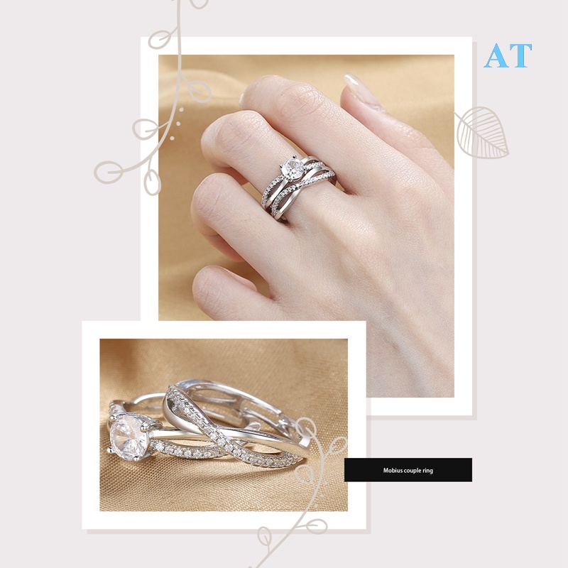 Nhẫn Hở Màu Sắc Bạc Hình Ruy Băng Dành Cho Học Sinh