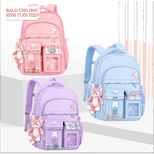 Balo Học Sinh Cấp 2 Cấp 3 - Ba lô đi học - Balo học sinh sinh viên - Balo nữ
