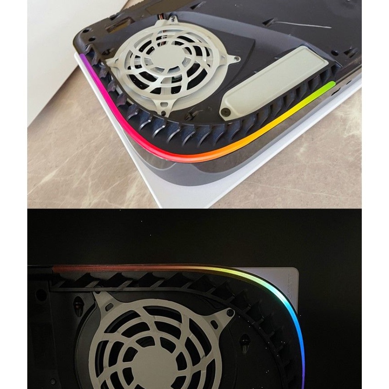 Miếng Dán Bảo Vệ Đèn LED Màu Gradient Cho Ps5 Power Playstation5