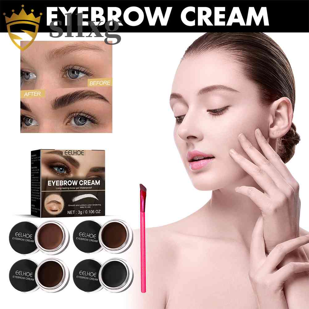Kem Nhuộm Lông Mày 3g Chống Thấm Nước Trang Điểm Tự Nhiên Cho Nữ