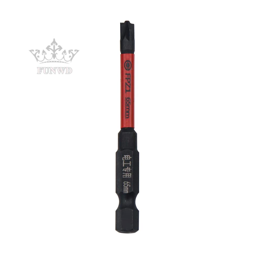 【FUNWD】Magnetic-Special Slotted Cross Screwdriver-Bit For Electrician FPZ1,FPZ2,FPZ3