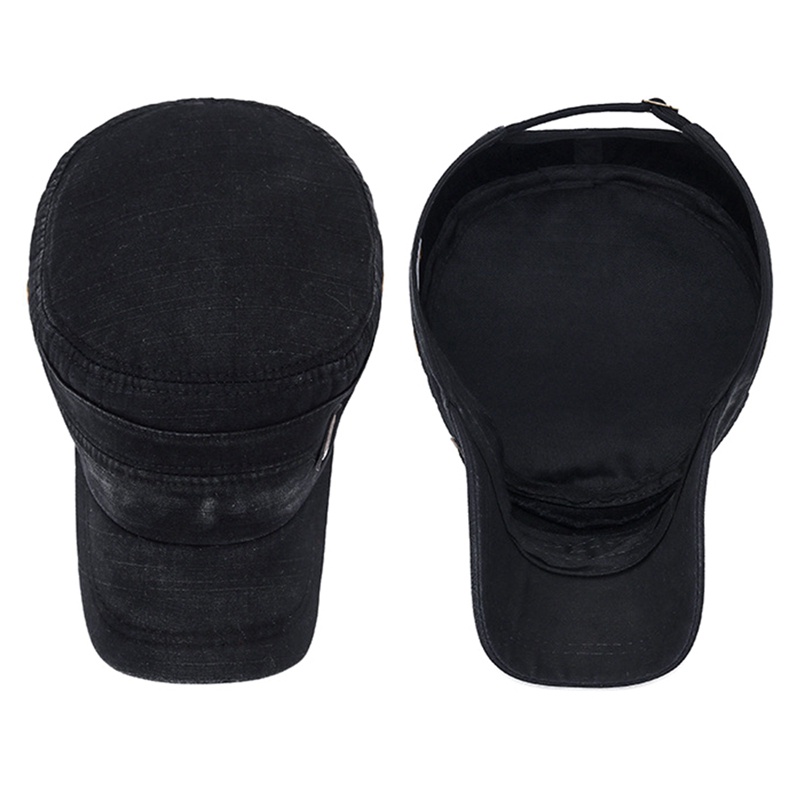 Mũ Lưỡi Trai Chất Liệu Cotton Phong Cách Quân Đội Thời Trang Cho Nam Và Nữ Kích Thước 55-59CM