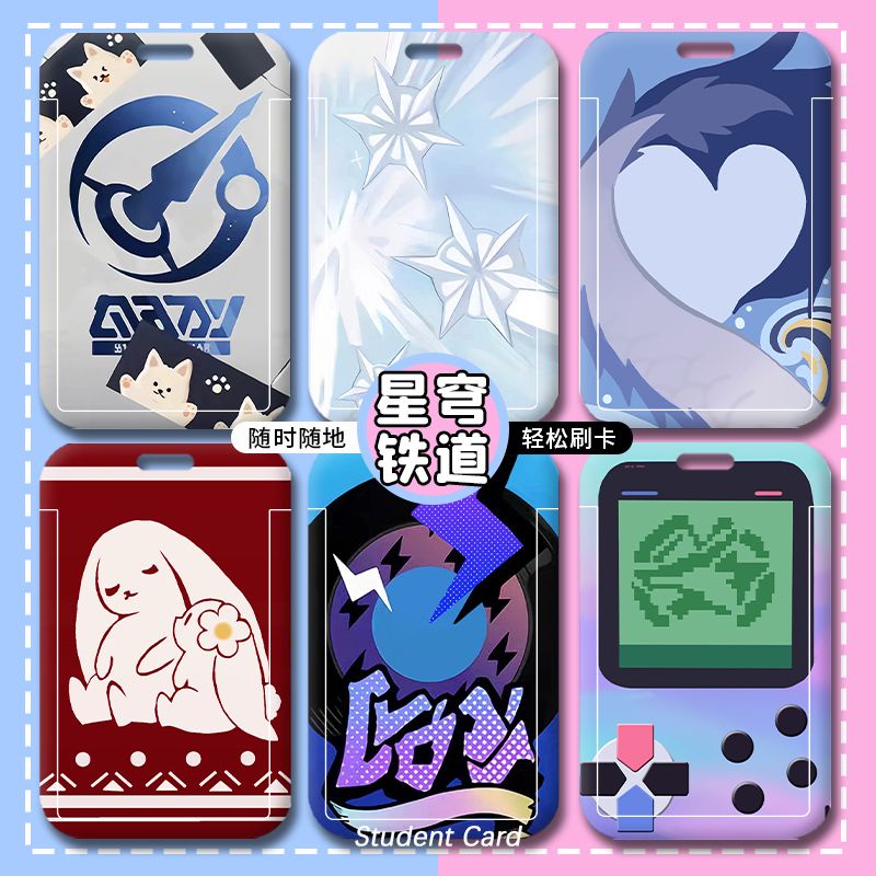 Ví Đựng Thẻ Họa Tiết Hoạt Hình Anime Honkai Va Chạm: Star Rail Tùy Chỉnh Cho Học Sinh