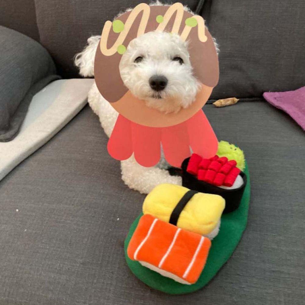 Norman Set Đồ Chơi Gặm Nhắm Nhắm Nhắm Nhử Sushi / Thức Ăn Ẩn Có Âm Thanh Vui Nhộn Cho Cún Cưng