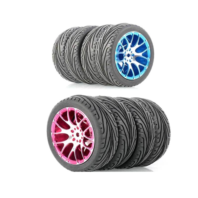 Set 4 Bánh Xe Cho Xe Hơi Điều Khiển Từ Xa Tỉ Lệ 1 / 10