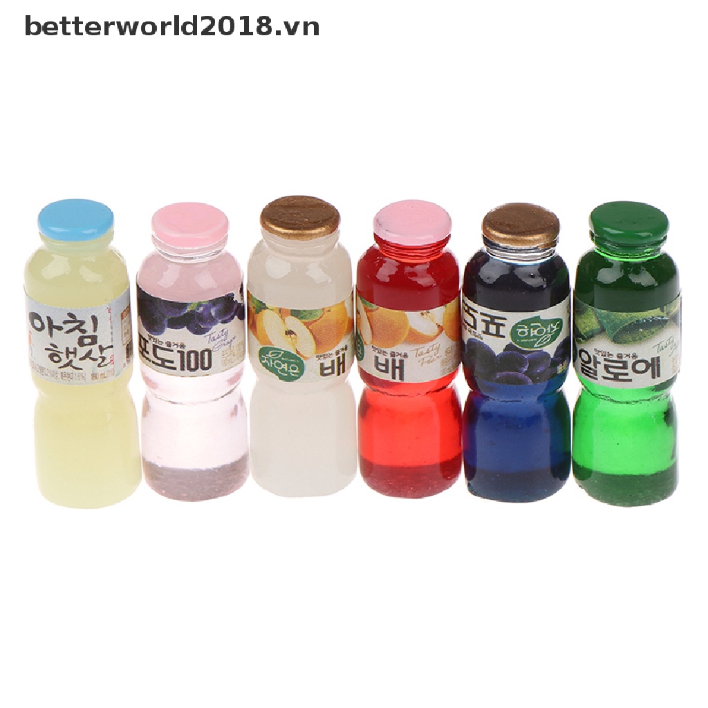 Set 5 Bình Nước Mini Tỉ Lệ 1: 12 Trang Trí Nhà Búp Bê