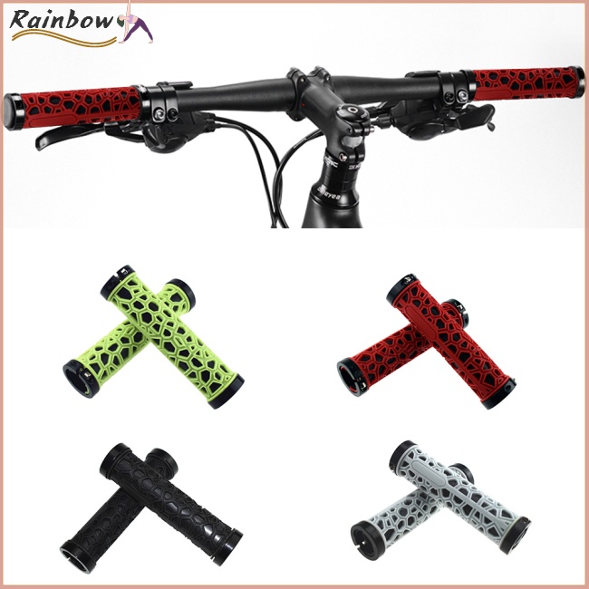 1 Cặp Vỏ Bọc Tay Lái Xe Đạp Leo Núi Bằng Cao Su Hai Mặt Chống Sốc