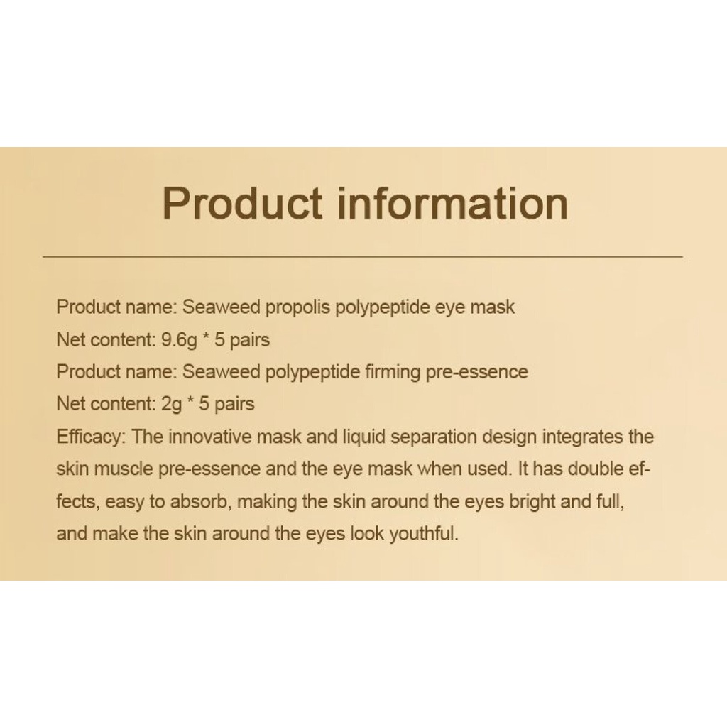 [Phong Cách Nổi Tiếng] Mặt Nạ Mắt collagen propolis Dưỡng Ẩm