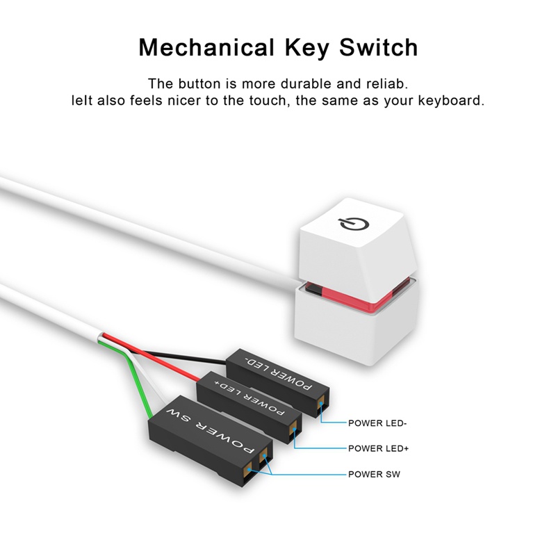 1 Bộ Máy tính để bàn Công tắc Máy tính Nút nguồn Bàn phím cơ Công tắc PC Bo mạch chủ Khởi động bên ngoài Cáp mở rộng Nút bật tắt nguồn
