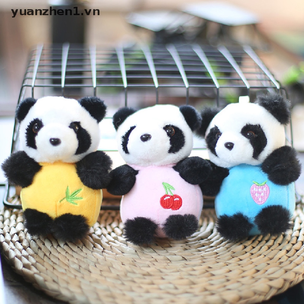 1 Móc Khóa Hình Gấu Trúc Nhồi Bông 12cm Dễ Thương