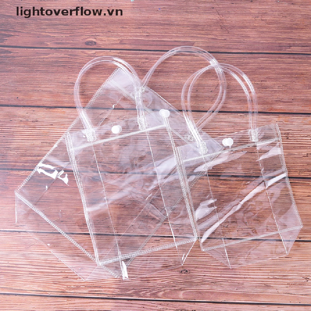 1 Túi Xách tote Trong Suốt Thời Trang Đi Biển Mùa Hè Cho Nữ