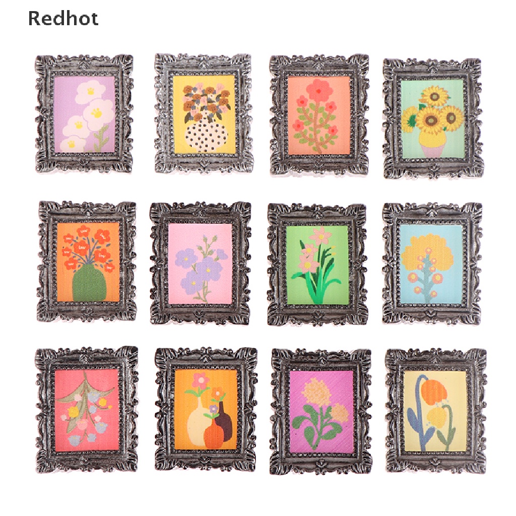 Bộ 2 Khung Manny Cổ Điển Tỉ Lệ 1: 12 Trang Trí Nhà Búp Bê