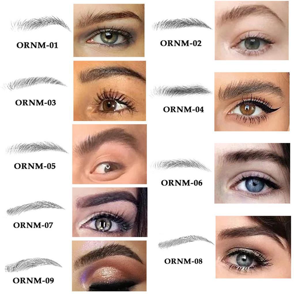 Miếng Dán Lông Mày 6D Giả Chống Nước Lâu Trôi