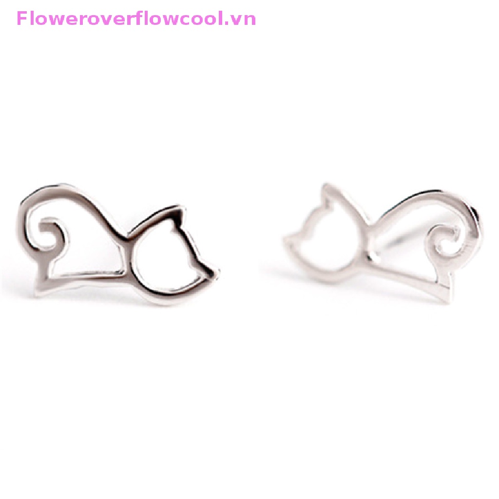 Bông Tai Hình Mèo Dễ Thương Cho Nữ