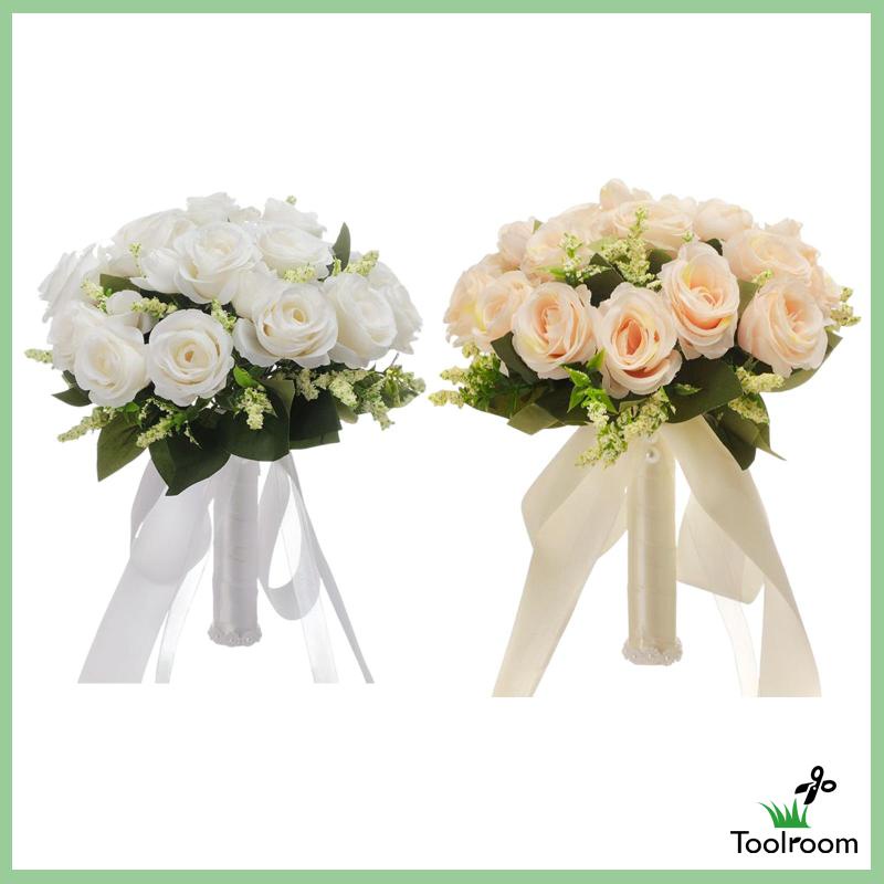 Bó Hoa Nhân Tạo Handmade Trang Trí Tiệc Cưới / Nhà Thờ