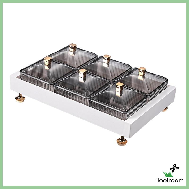 Khay Đựng Trái Cây / Thức Ăn Vặt Có Nắp Đậy Kiểu Bắc Âu Trang Trí Phòng Khách