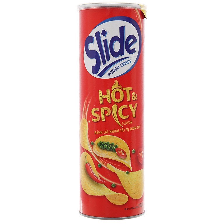 Snack khoai tây Slide lon 100g - ĐỦ VỊ