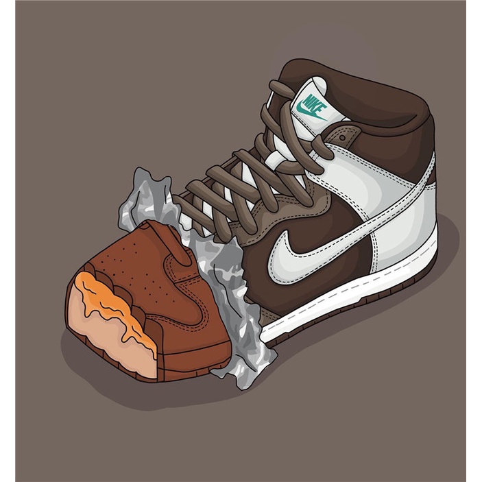 Tranh Treo Tường In Hình Đôi Giày Thể Thao Nghệ Thuật Hiện Đại Trang Trí Phòng Khách / Phòng Ngủ