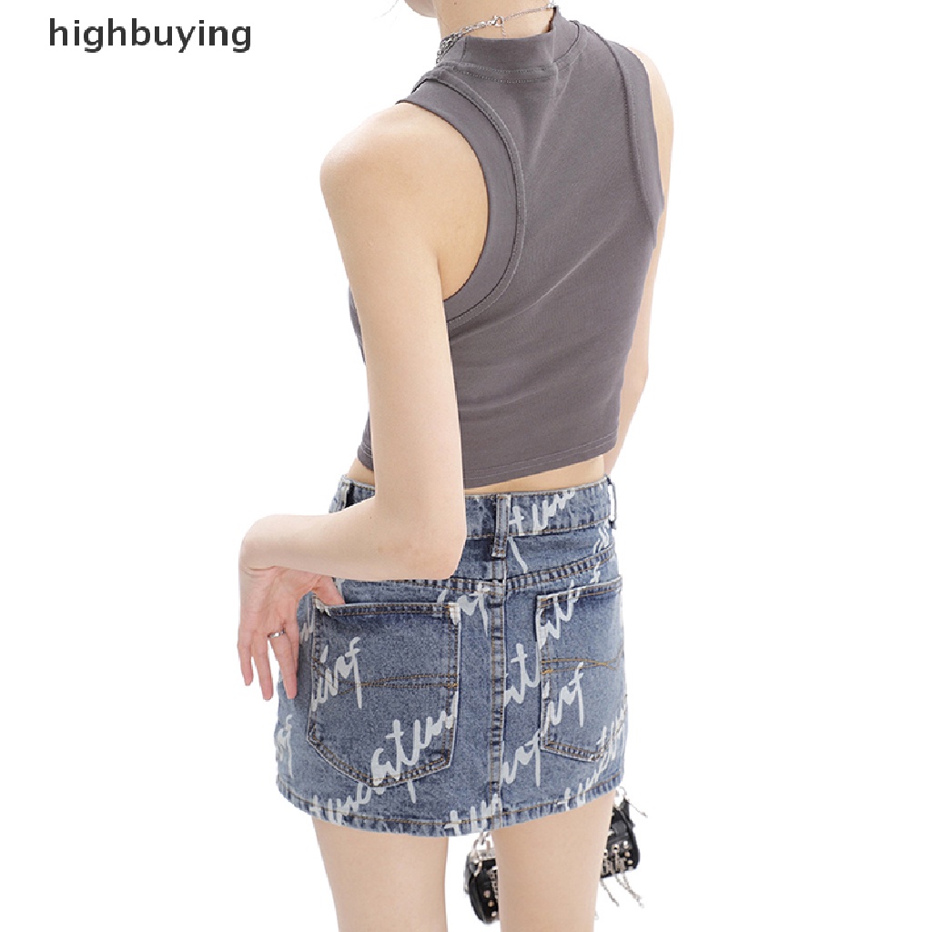 Áo Croptop Sát Nách Cổ Tròn Màu Sắc Đơn Giản Cho Nữ