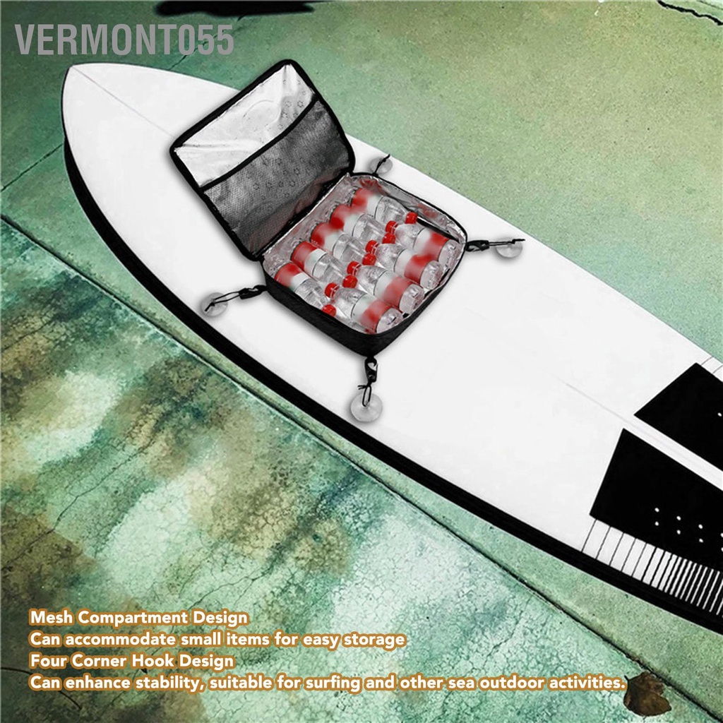 Túi Làm Mát Chống Thấm Nước Màu Đen Nhỏ Gọn Tiện Dụng Cho Ván Lướt Sóng