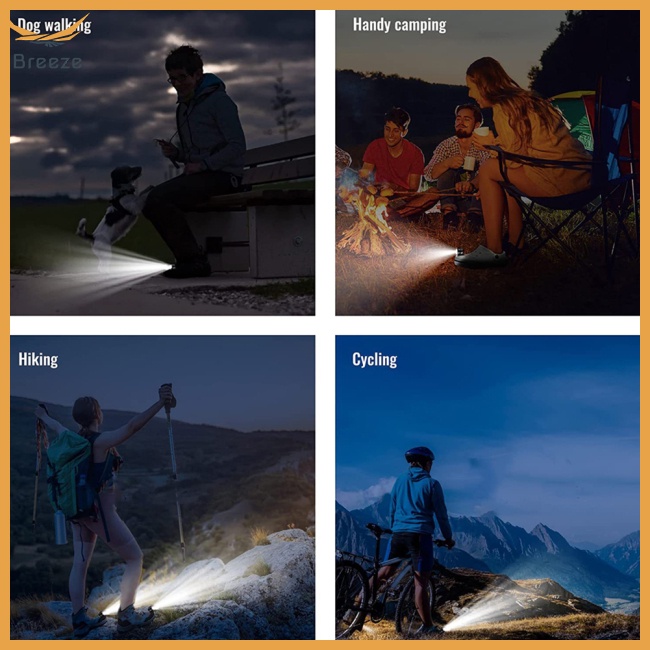 Đèn Pha Led 3 Chế Độ Bằng Hợp Kim Nhôm Độ Sáng Cao Có Thể Sạc Lại