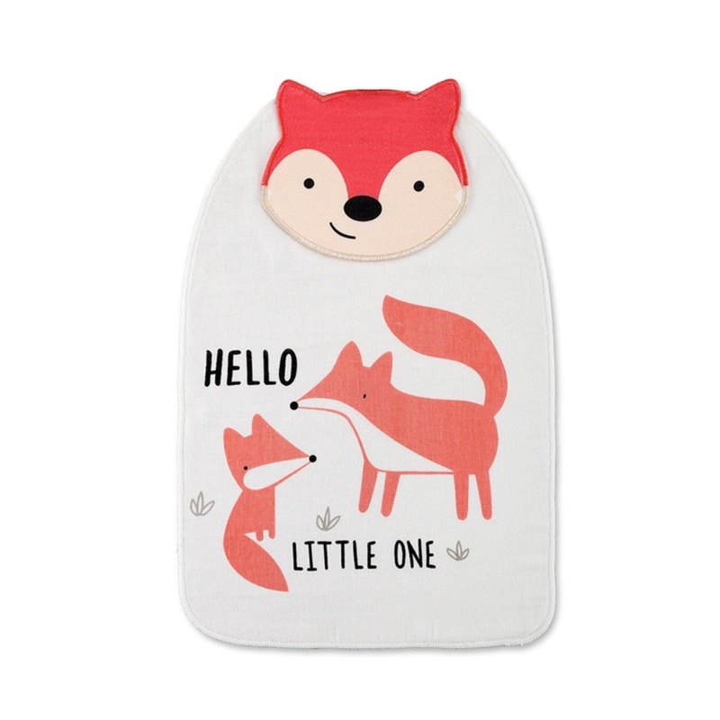 Khăn Cotton Thấm Hút Mồ Hôi In Họa Tiết Thú Hoạt Hình Dễ Thương Cho Bé Sơ Sinh
