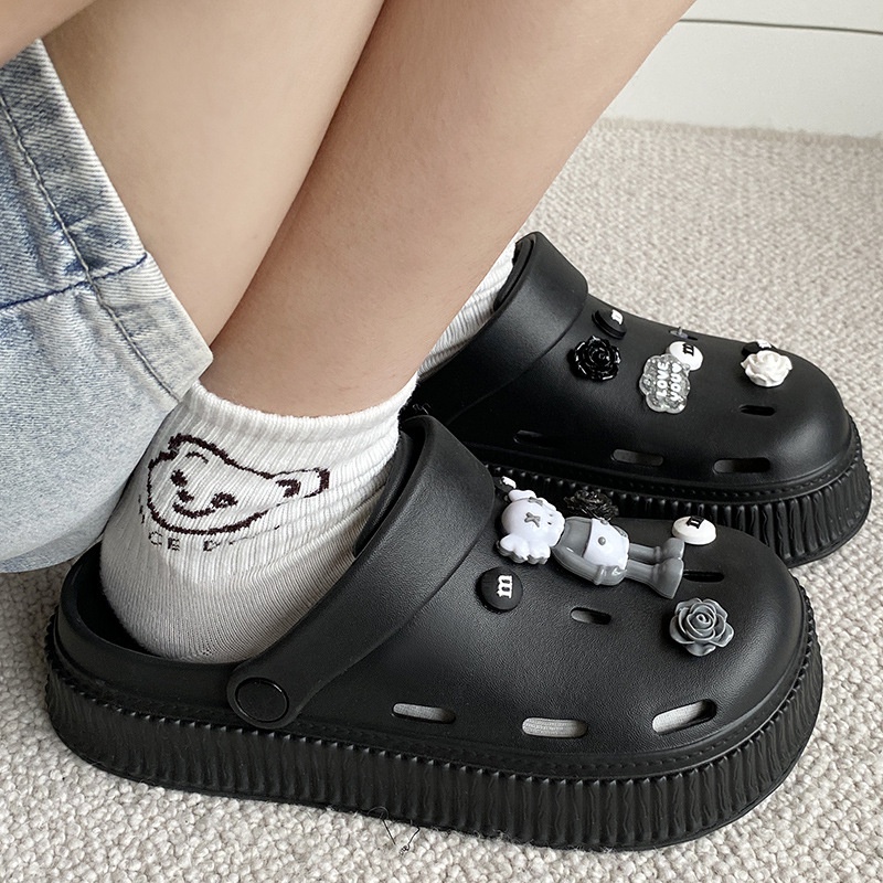 ISAHINI dép nữ dép bánh mì dép nữ dép đi trong nhà đế mềm chống trượt 15Z23040709