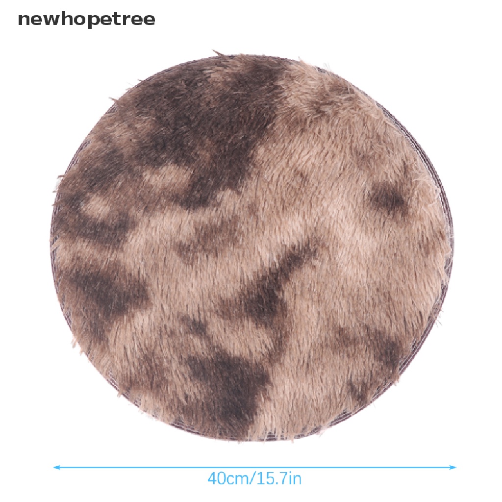 Thảm Lông Nhung Hình Tròn 40CM Màu Gradient Trang Trí Phòng Khách / Phòng Ngủ