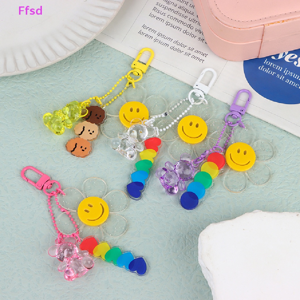 1 Móc Khóa Hình Hoa Hướng Dương Bằng Acrylic Thời Trang Cho Nữ